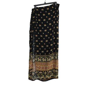 Unbranded womens skirt one size elephant print long maxi wrap skirt light